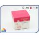Golden Rose Logo Print Folding Carton Box Matte Pink Color For Facial Cream