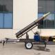 telescopic mast hydraulic lifting trailer system
