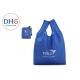 Utility Blue Polyester Tote Bags Silk Screen Printed 28*40cm Dust Proof Hot Stamping