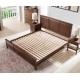 Traditional Bedroom Solid Wood Bed Base , Cherry Wood Low Platform Bed Frame