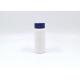 Cylindrical Pearl White PE Plastic Bottle 50ml 250ml Cosmetic Powder Container