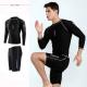 Long Sleeve Mens Two Piece Swimsuit Sunscreen Quick Drying Men Swimming Suit