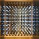 Living Room Acrylic Wine Cabinet Decorative Metalwork Led Light Metal Wine Shelf