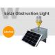 Polycarbonate Low Intensity Solar Aviation Light For Tower Crane