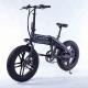 High Speed 20 Inch Electric Bicycle , 350W 500W Folding Fat Tire Electric Bike