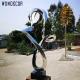 Forging Abstract Stainless Steel Sculpture Polishing Surface Treatment