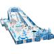 snow theme plastic kids indoor play structure with various games