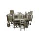 Gas Heating 60BBL Three Vessel Brewing System Semi - Auto Beer Brewery Equipment