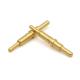 Brass Double Head  Spring Loaded Contact Pogo Pin For Clamp Remote Control