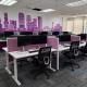 Office Modular Workstation 5 Person Staff Office Desk Open Office Workstation
