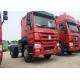 High Performance Tractor Head Trucks , 266-420hp Sinitruk Tractor Trailer Truck