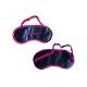 Bright Color Sleep Blindfold Eyemask With Embroidery Logo Foldable With A Pouch