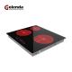 Energy Saving Small Infrared Induction Cooker Hob Ceramic Black Crystal Panel