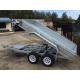 Galvanised Axle Hydraulic Tipper Trailer , 10 X 5 Tandem Trailer With Electrical Brake