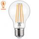 Clear LED Filament Lamp E27 8W LED Edison Bulb 200V 240V A60