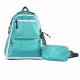 New Style Green Color Fashion Sports Backpack Glitter Sparkle Material