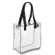 Colored Plastic Handle Tote 30x10x37cm CMYK PVC Pencil Bag