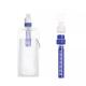 Outdoor Survival Portable Foldable Water Purifier Bottle Water Filter Bottle For Camping Hiking