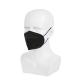 Non Woven 4ply Cotton Disposable Black Face Mask 17.5*9.5cm