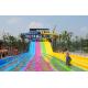 Adult Water Park Equipment / Outdoor Playground Water Slide Customized Size