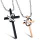 New Fashion Tagor Jewelry 316L Stainless Steel couple Pendant Necklace TYGN163