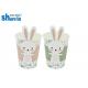 Ice Cream Disposable Paper Cup Embossing Printed With Paper Lid Cover