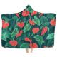 Anthurium Hawaii Print Oversized Hooded Blankets