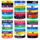 Custom Logo/Letter/Word/pattern Printed Silicone Wristbands Promotion Multi Color Night Glow Luminous Silicone Band