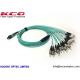 0.2dB Insertion Loss MPO MTP Patch Cord High Density Cable OM3-300 50/125 40G