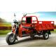 4 Stroke Three Wheel Dump Truck , Petrol Motorized Cargo Trike Long Working Life