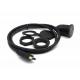 2 Meter 6 Ft HDMI Extension Cable , Dash Flush Panel Mount Cables For Motorcycle