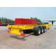 40 Foot tandem Flat Bed Semi Trailer With Bogie Suspension And Brake System