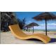 Outdoor rattan chaise lounge chair-16071