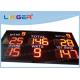 12 Inch Digit In Red Color LED Cricket Scoreboard Hanging / Mounting Installation