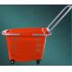 Portable Rolling Shopping Baskets With Handles , Wear Resistance Basket With Wheels For Grocery