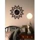 Black 3M Removable vinyl Flower Wall Sticker Clock, Eco friendly Decoration Decal 10A130