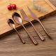 Solid Handle Rose Gold 234mm Stainless Steel Flatware Set