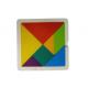 Custom Non Toxic Silicone Puzzle Tangram 7 Piece For Children With Size Is 15*15*3 cm And Weight Is 230 Gram