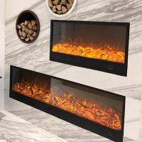 Fake Wood Built-In Electric Fireplace Linear Insert Heater Three Dimmer 150CM