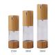 Empty New Design  Bamboo Lotion Airless Pump Bottle Cosmetic Bamboo Pump Sprayer