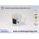 Bright Glazed White Ceramic 300 ML Coffee Mugs Heat Change