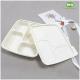 Eco-Friendly 4-Coms 900ml Corn Starch Lunch Box,A Renewable Resource China Factory Offered Disposable Takeout Containers