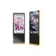Super Thin Commercial Digital Display , Digital Touch Screen Display Steel Metal Shell