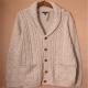 Autumn 100% cotton Men's Button Sweaters Gary Mock Neck Cardigan