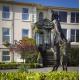 Modern Bronze Rugby Sculpture , Metal Outdoor Art Statues For Sandymount Hotel