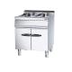 Restaurant Kitchen Equipment 800*900* 850 70 mm Commercial Gas Deep Fryer With Cabinet