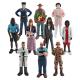 People at Work Model Toy 10 PCS Pretend Professionals Figurines Career Figures Individually Hand-Painted People Toy