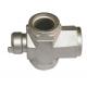 304 Stainless Steel 3 Way Valve Body Casting Natural Color Sandblasting Finish