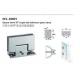 single sie bathroom glass clamp square 90 degree stainless steel glass door hardware for shower door WL-8005