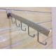 Metal slatwall faceout display hook with 5 hooks-h00003